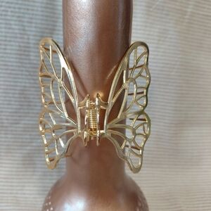 Gold Butterfly Hair Clip